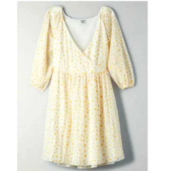 ARITIZA Sunday Best Bonita  Yellow White Daisy Babydoll  Cottagecore Dress S - Picture 3 of 10